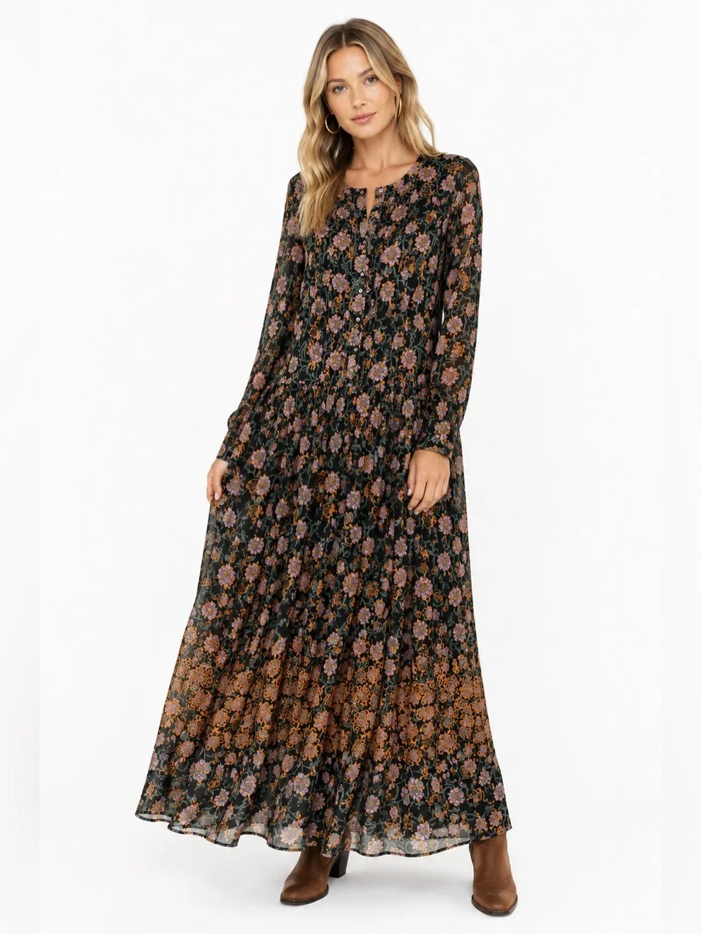 💙 Free People Floral Boho Maxi Dress💙
